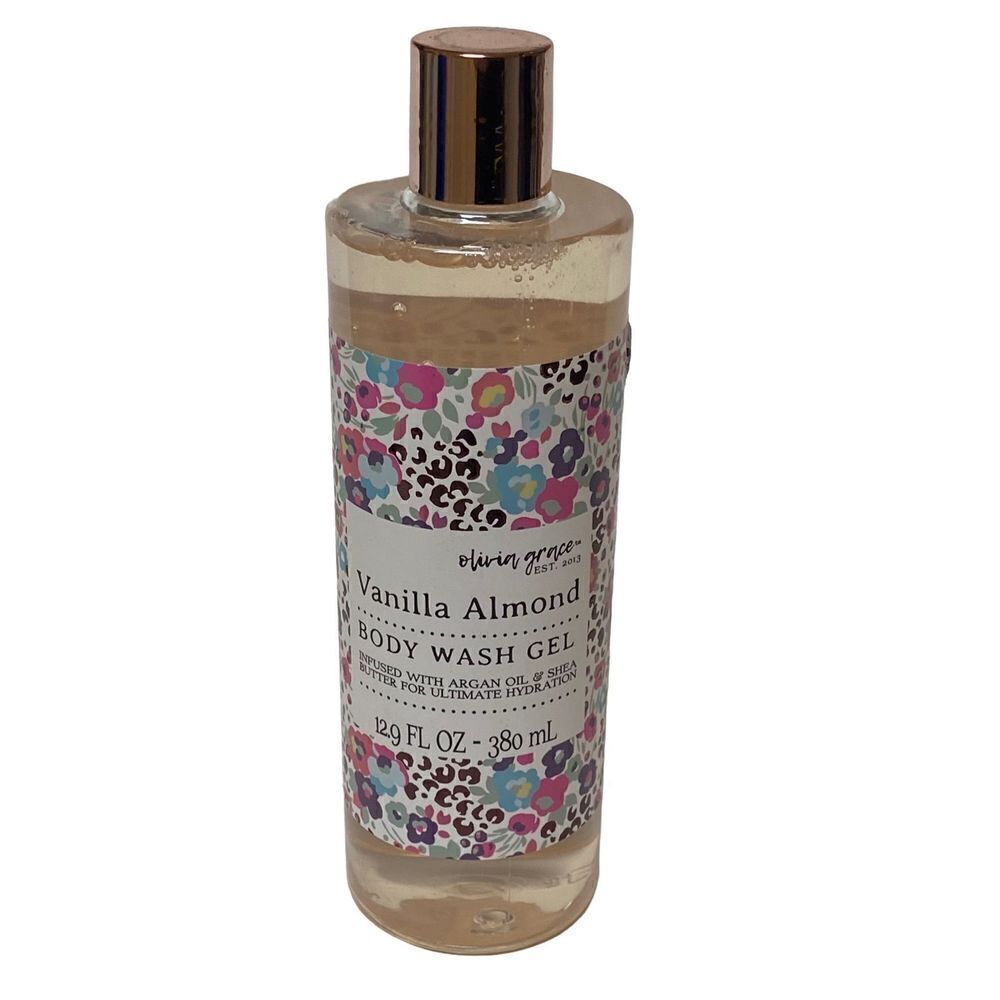 Olivia Grace Vanilla Almond Body Wash Gel 12.9 Oz Cruelty Free NEW